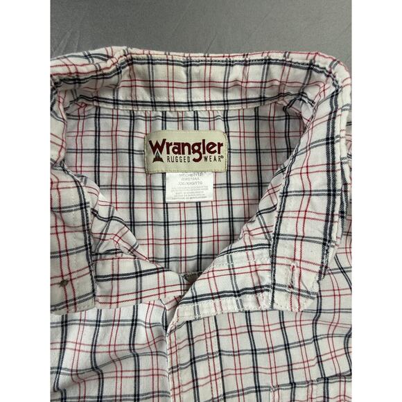 Wrangler Rugged Wear Button Shirt Men’s Size 2XL Multicolor Plaid Casual - Picture 12 of 12